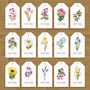 Flower Place Card Luggage Tags, thumbnail 4 of 12