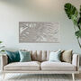 Modern Metal Botanical Leaf Wall Art Decor Gift For Home, thumbnail 6 of 11
