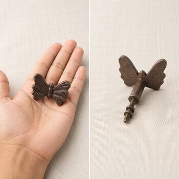 Classic Butterfly Brass Cabinet Knob, 7 of 9