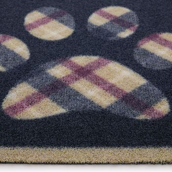 Hug Rug Outdoor Tartan Paw Door Mat 50 X75cm, 3 of 3