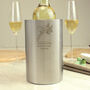 Personalised Stainless Steel Wine Cooler Gift, thumbnail 1 of 4