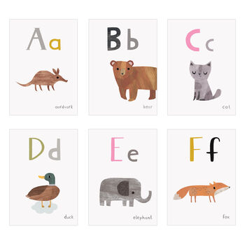 Personalised Animal Alphabet Flash Cards, 4 of 9