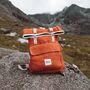 Sustainable Hemp Roll Top Backpack Annapurna Orange, thumbnail 2 of 12