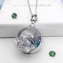 Personalised Round Fillable Locket For Gemstones, thumbnail 1 of 12