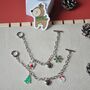 Holiday Silver Charm Bracelet, thumbnail 1 of 6