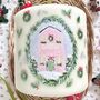 Hand Painted Enchanted Christmas Home Pillar Candle, thumbnail 3 of 4