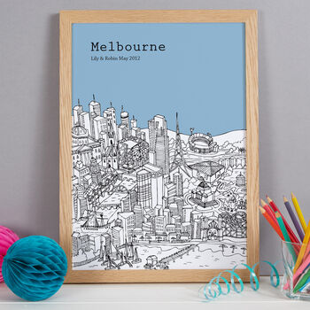 Personalised Melbourne Print, 6 of 10