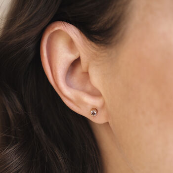 14k Gold Fill Birthstone Stud Earrings, 2 of 6
