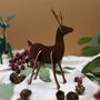 Leather Reindeer Christmas Decoration, thumbnail 5 of 8