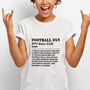 Football Fan Funny Dictionary Meaning Definition Unisex T Shirt, thumbnail 3 of 3