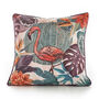 Flamingo Soft Velvet 50cm X 50cm Cushion Including Pad 42006205, thumbnail 2 of 3