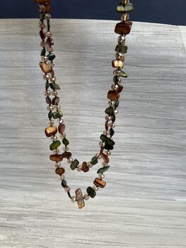Multi Coloured Gemstone Necklace, 5 of 8