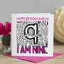 Personalised 9th Birthday Card, thumbnail 4 of 5