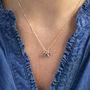 Gold Plated Family Birthstone Charm Necklace, thumbnail 3 of 6