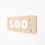 Loo Bathroom Door Sign – Beige And White Acrylic, thumbnail 2 of 6