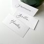 White Hand Calligraphy Place Cards, thumbnail 5 of 5
