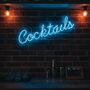 Cocktails Neon Sign, thumbnail 3 of 8