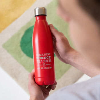 Personalised Engraved Bottle Thank You Gift For Teacher, 6 of 11