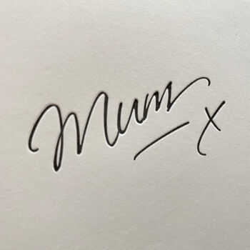 'Mum' Mothers Day Letterpress Card, 3 of 3