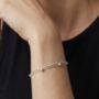 Enso 925 Silver Layered Chain Bracelet, thumbnail 3 of 6