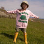 Happy Camper Girl's Slogan Sweatshirt, thumbnail 4 of 5
