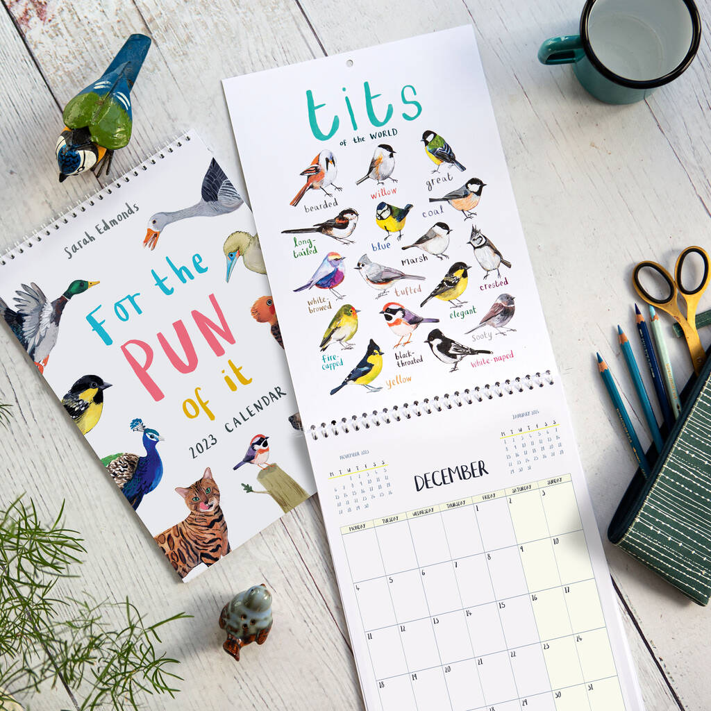 2023 'For The Pun Of It' Cheeky Wall Calendar **Sale**, 1 of 5