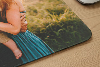 Personalised Photo Xl Mouse Mat With Stitched Edge, 3 of 4