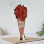 Personalised Valentines Card In Wood, Roses, thumbnail 5 of 5