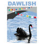 Dawlish Black Swans Print, thumbnail 4 of 6