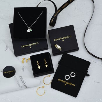 Personalised Gold Vermeil Birthstone Threader Earrings, 6 of 6