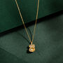 Aquamarine And Gold Vermeil Pendant Drop Necklace, thumbnail 1 of 4