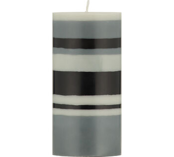 Striped Eco Pillar Candles 15cm And 10 Cm Tall, 7 of 12