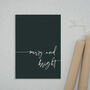 Merry And Bright Modern Christmas Cards, thumbnail 5 of 6