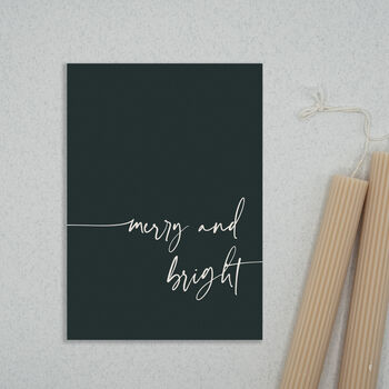 Merry And Bright Modern Christmas Cards, 5 of 6