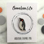 Emperor Penguin Enamel Pin, thumbnail 2 of 4