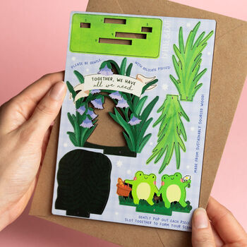 Personalised Together We Have All We Need Frogs Pop Out Card, 4 of 5