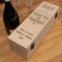 Personalised 'Thank You' Engraved Hinged Bottle Box, thumbnail 1 of 3