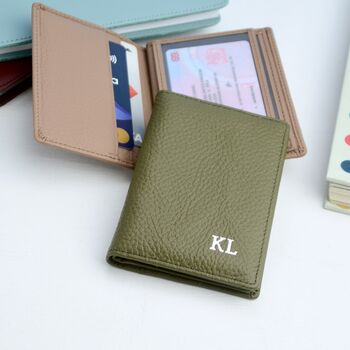 Personalised Leather Credit Card Holder, 3 of 6