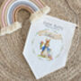 Personalised Easter Bunny Linen Flag, thumbnail 3 of 3