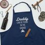 Personalised Can Be Found In Garage Father's Day Apron, thumbnail 1 of 5