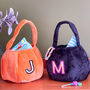 Personalised Trick Or Treat Velvet Halloween Bag, thumbnail 1 of 3