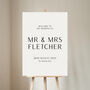 Modern Elegance Personalised Wedding Welcome Sign, thumbnail 2 of 4