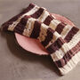 H Kliving Cotton Napkins Striped Burgundy Set Of Two, thumbnail 1 of 6