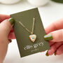 Birthstone Heart Locket 18k Gold Plated Necklace, thumbnail 6 of 12