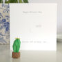 Funny Happy Divorce Day Card With Origami Cactus, thumbnail 3 of 7