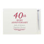 Personalised 40th Ruby Anniversary Book, thumbnail 2 of 7