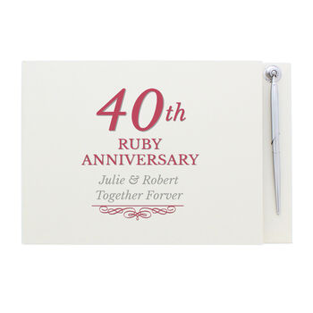 Personalised 40th Ruby Anniversary Book, 2 of 7
