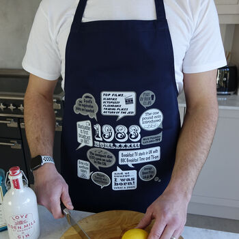 'Events Of 1983' 40th Birthday Gift Apron, 2 of 4