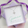 Christmas Snowflake Sterling Silver Necklace, thumbnail 2 of 9