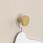 Solid Brass Coat Hook Gold, Silver And Black, thumbnail 10 of 12